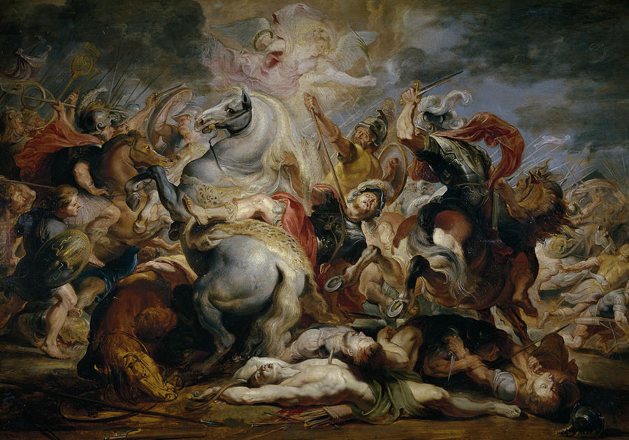 The Death of Decius Mus Painting by Peter Paul Rubens
