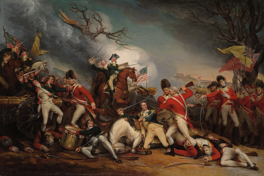 Death Painting - The Death of General Mercer at the Battle of Princeton, Jan 3, 1777 by John Trumbull Death Painting - The Death of General Mercer at the Battle of Princeton, Jan 3, 1777 by John Trumbull