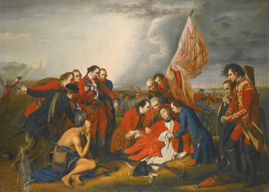 The Death of General Wolfe Painting by Studio of Benjamin West