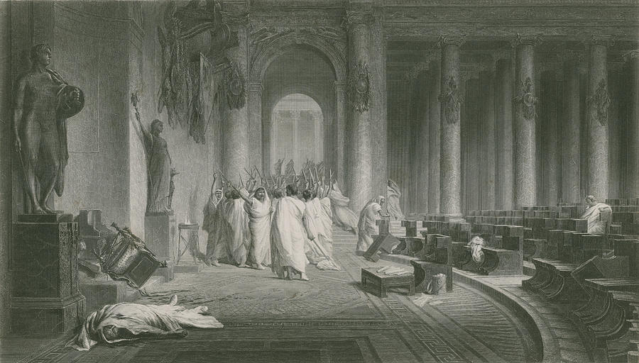 Julius Caesar Painting - The Death of Julius Caesar by Jean Leon Gerome