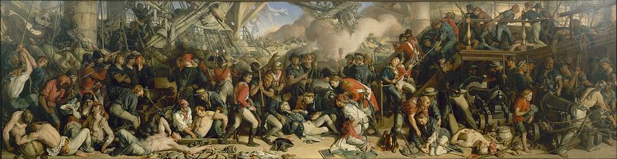 The Death of Nelson by Daniel Maclise, 1859-1864 Painting by Celestial Images