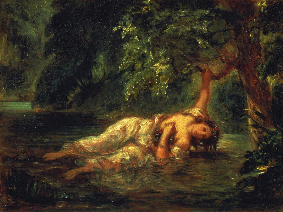 The Death Of Ophelia Painting by Eugene Delacroix - Fine Art America