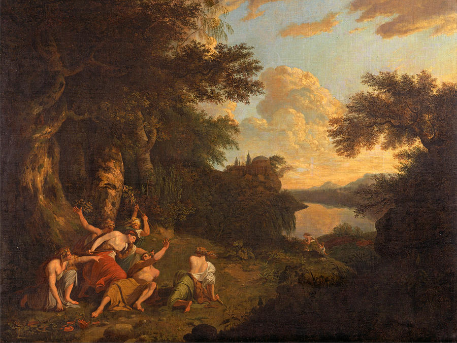Thomas Jones Painting - The Death of Orpheus by Thomas Jones