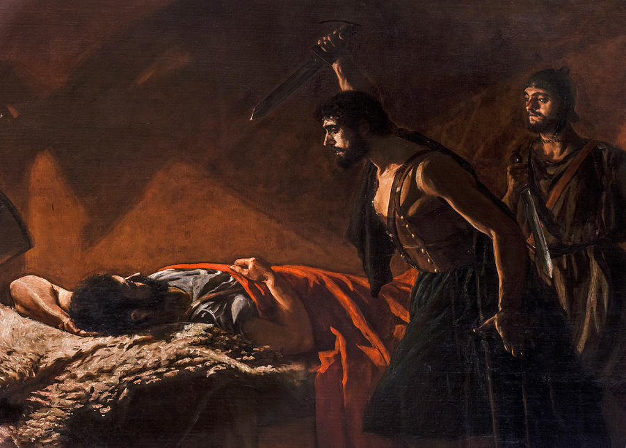The Death of Viriatus Painting by Jose Villegas Cordero
