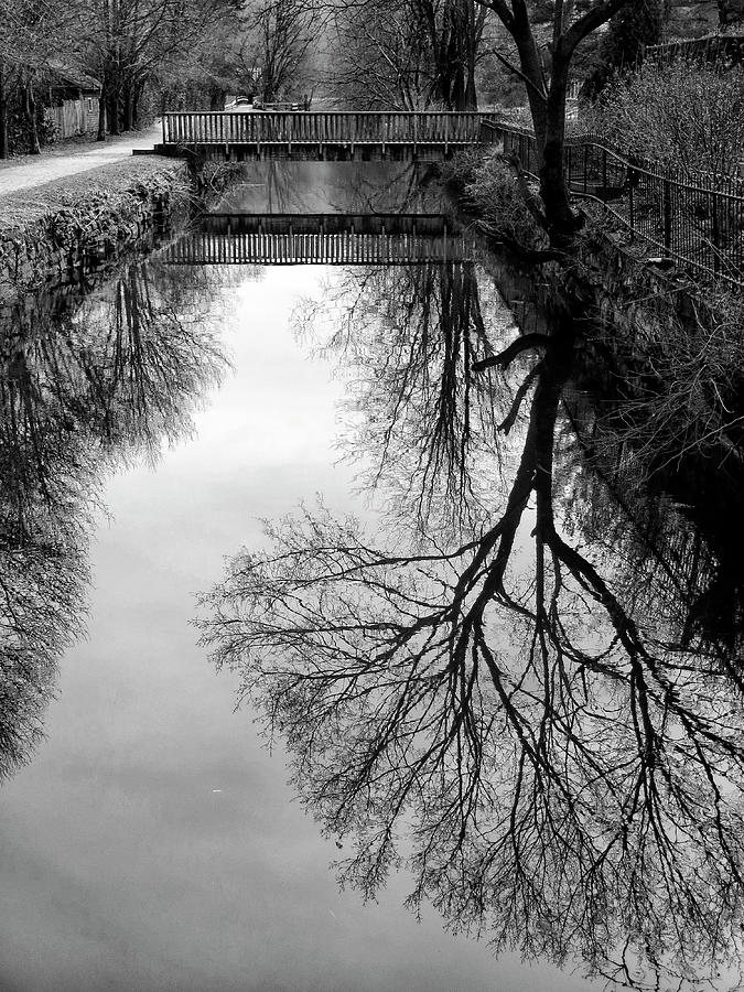 Bridge Photograph - The Delaware and Raritan Canal by Dave Mills