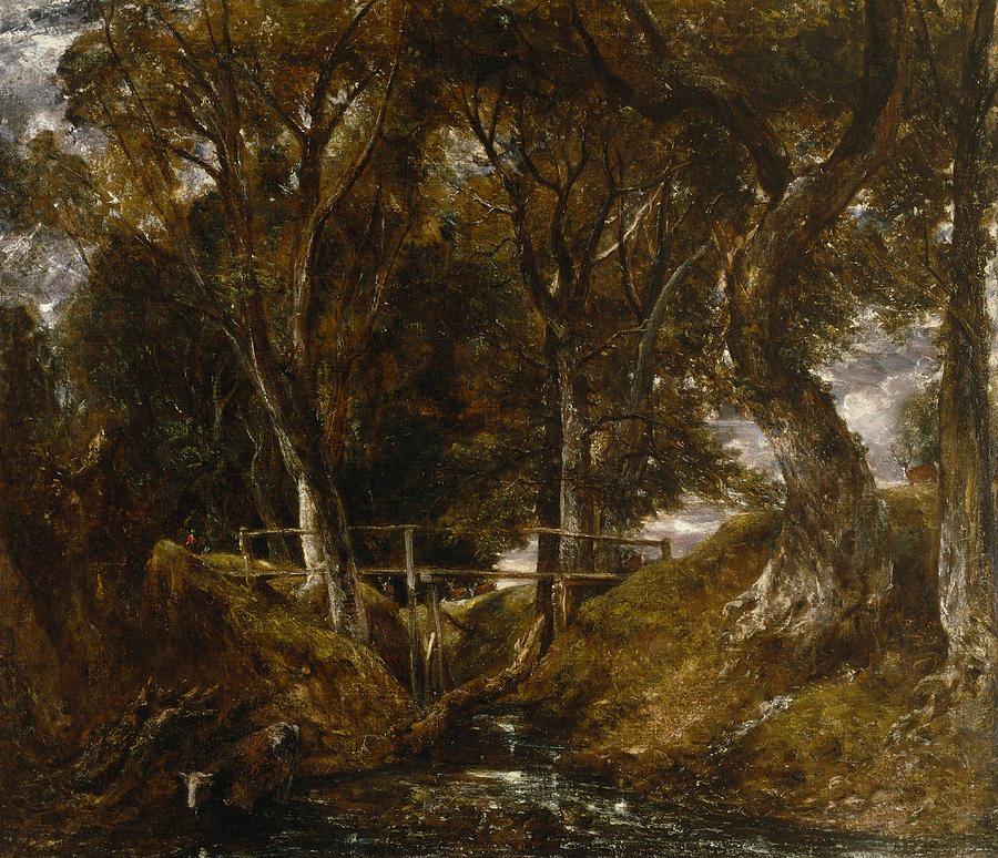 The Dell at Helmingham Park Painting by John Constable
