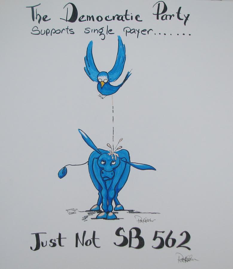 The Democratic Party Does Not Support Sb 562 Drawing by Patricia Kanzler