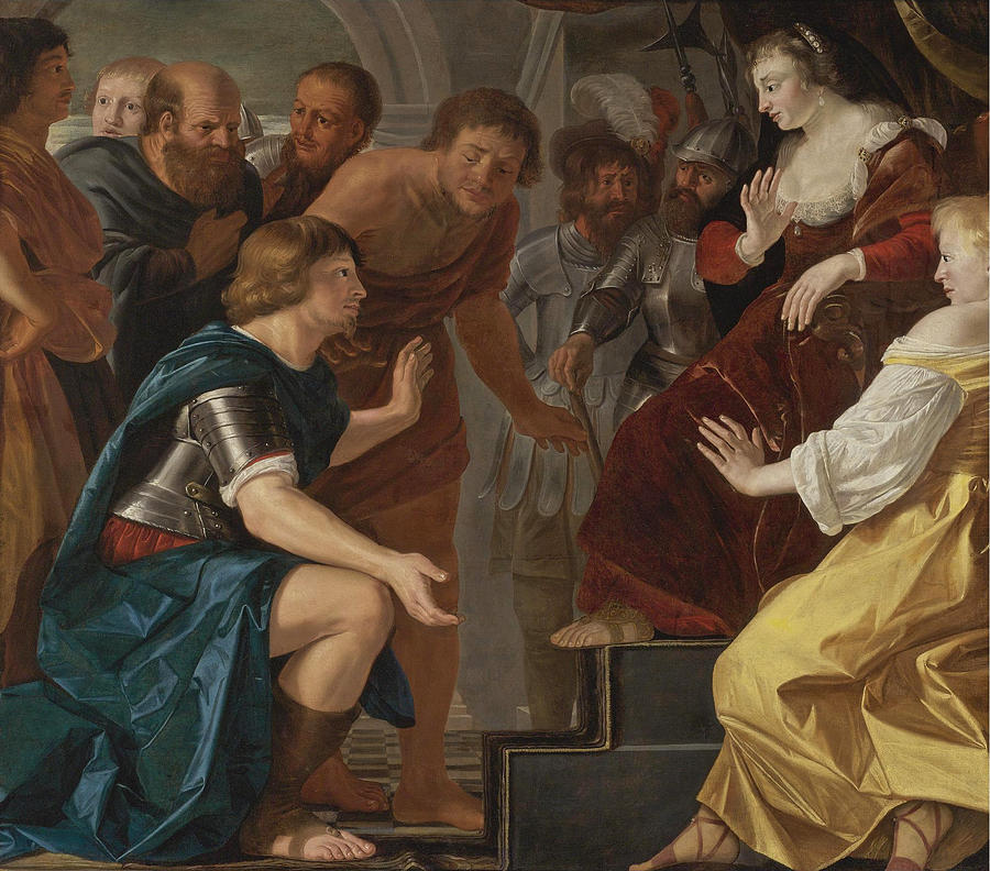 The Departure of Aeneas from Dido Queen of Carthage Painting by Christiaen van Couwenbergh
