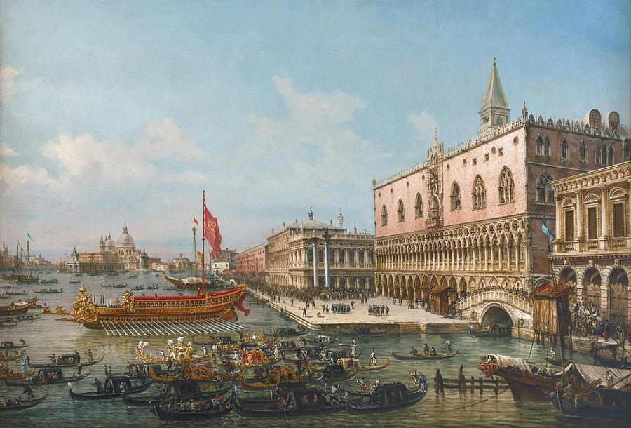 The Departure Of The Bucintoro Painting by Celestial Images