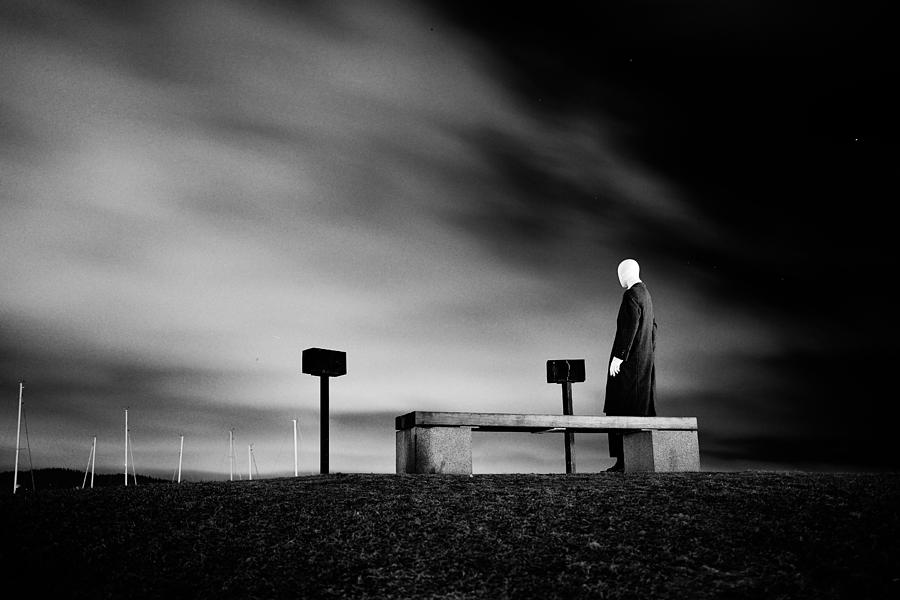 Black And White Photograph - The Depleted Self by Bendik Johan Stalsett Folleso