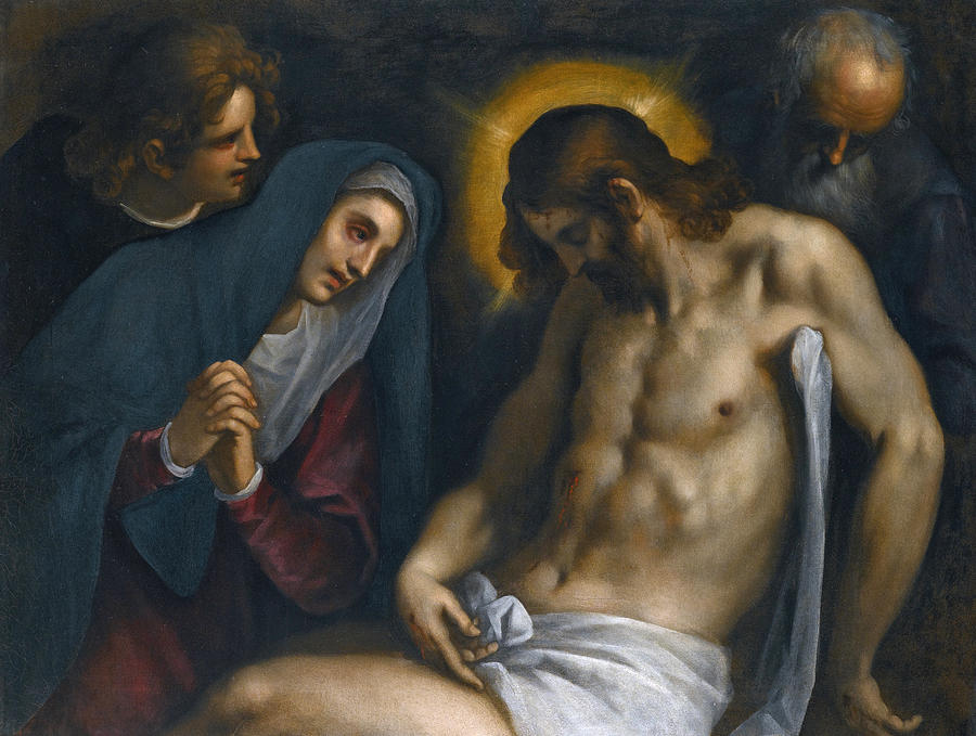 The Deposition Painting by Palma Il Giovane