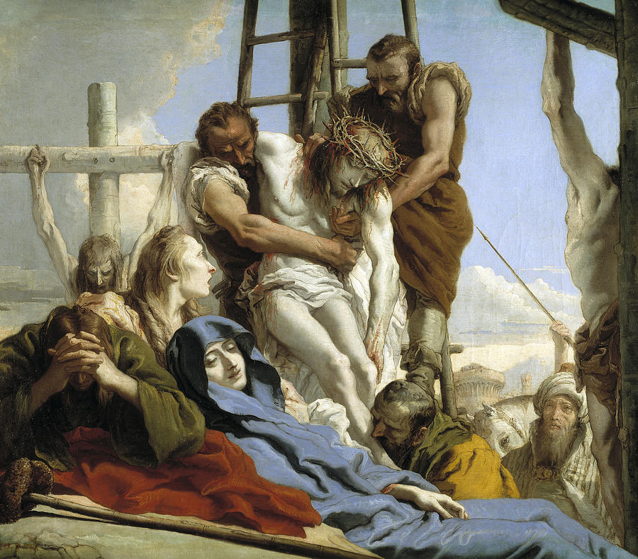 The Deposition Painting by Giovanni Domenico Tiepolo