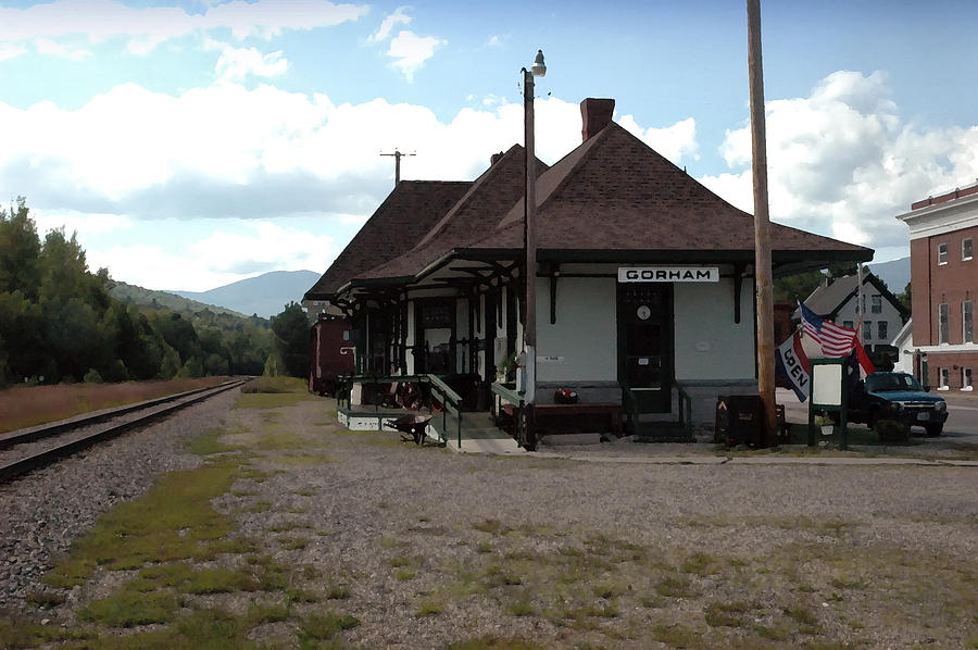 The Depot at Gorham Photograph by Ross Powell