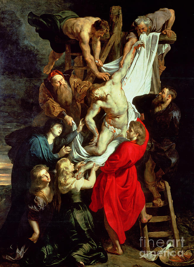 Jesus Christ Painting - The Descent from the Cross by Peter Paul Rubens