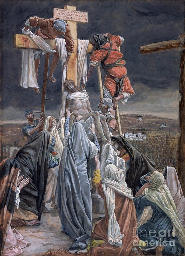 Madonna Painting - The Descent from the Cross by Tissot