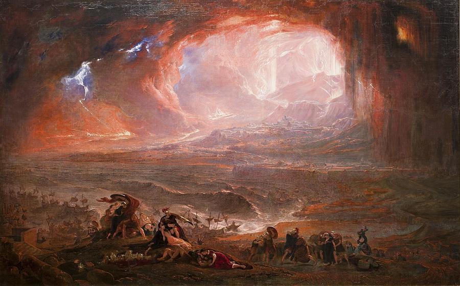 The Destruction of Pompeii and Herculaneum, Painting by John Martin