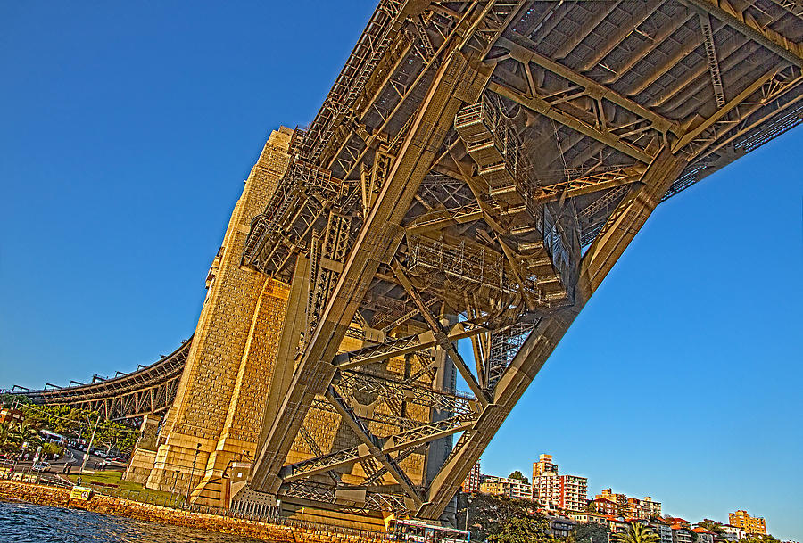 The Detail Structure Under The Harbour Bridge Photograph by Miroslava Jurcik
