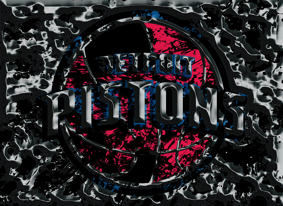 The Detroit Pistons Mixed Media by Brian Reaves