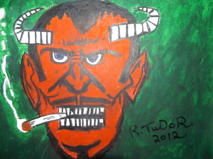 Abstract Painting - The Devil by Rob  Tudor