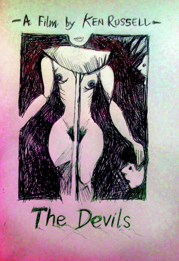 The Devils Ken Russell Movie  Drawing by Paul Sutcliffe