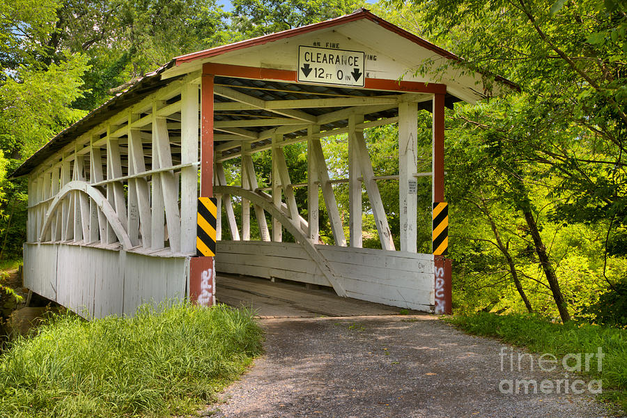 The Diehls Covered Bridge Photograph by Adam Jewell