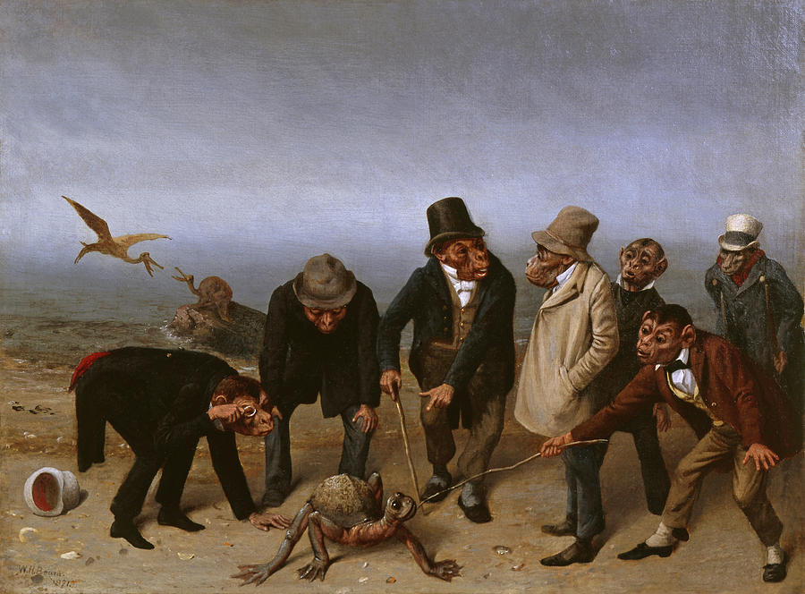 The Discovery of Adam Painting by William Holbrook Beard