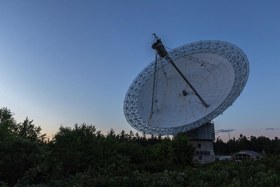 The dish at dusk Photograph by Josef Pittner
