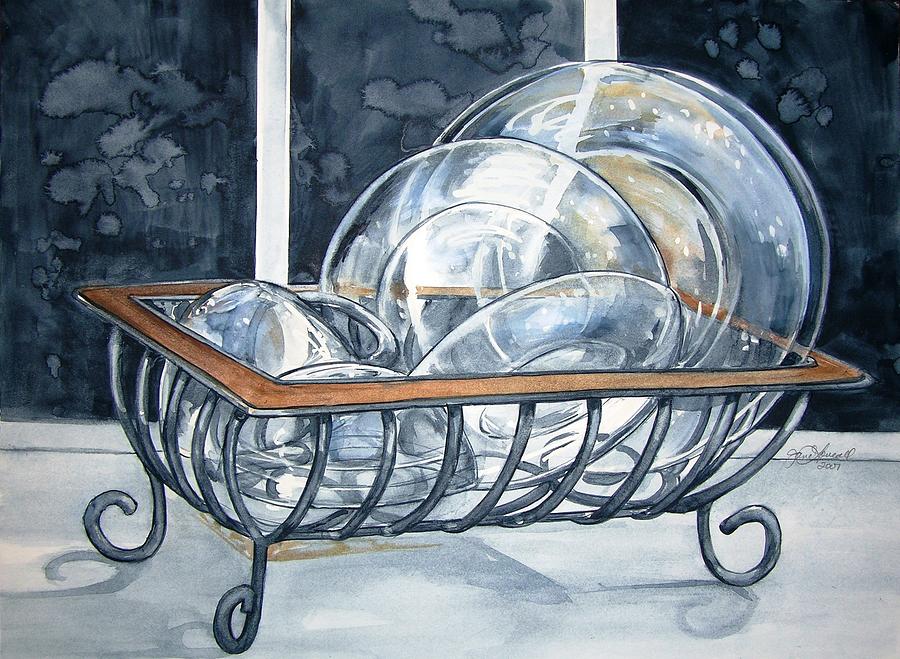 The Dishes are Done Painting by Jane Loveall