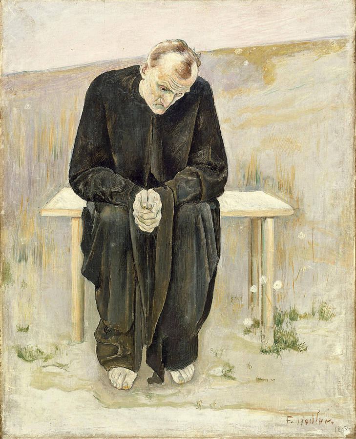 Ferdinand Hodler Painting - The Disillusioned One by Ferdinand Hodler