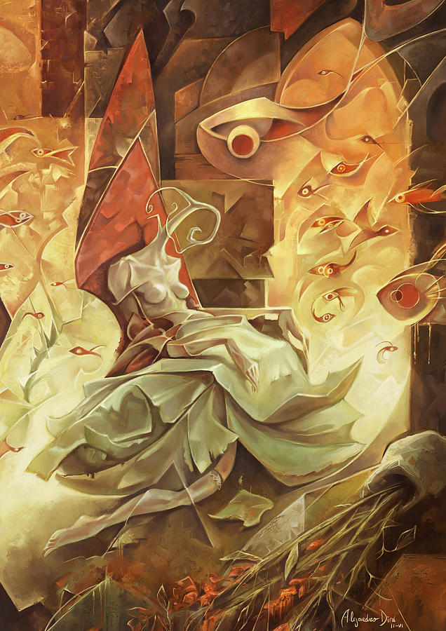 Lady Digital Art - The Dissolution of Madame Claes by Alejandro Dini Lady Digital Art - The Dissolution of Madame Claes by Alejandro Dini