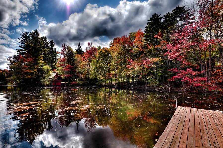 The Dock at the Boathouse Photograph by David Patterson