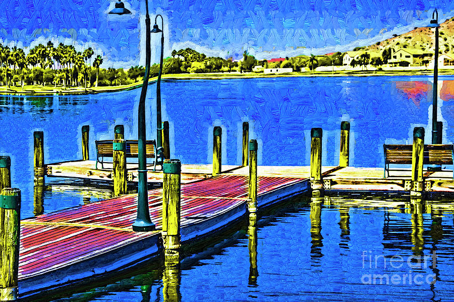 The Dock In Fauvism Digital Art by Kirt Tisdale