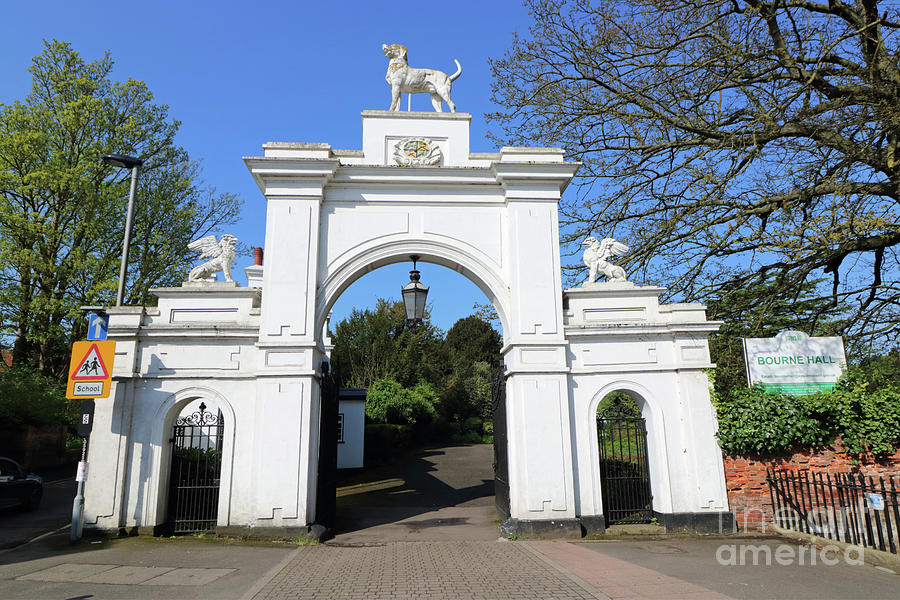 The Dog Gate at Bourne Hall Ewell Village Surrey Photograph by Julia Gavin