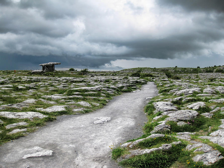 Prehistoric Photograph - The Dolmen in the Burren by Menega Sabidussi