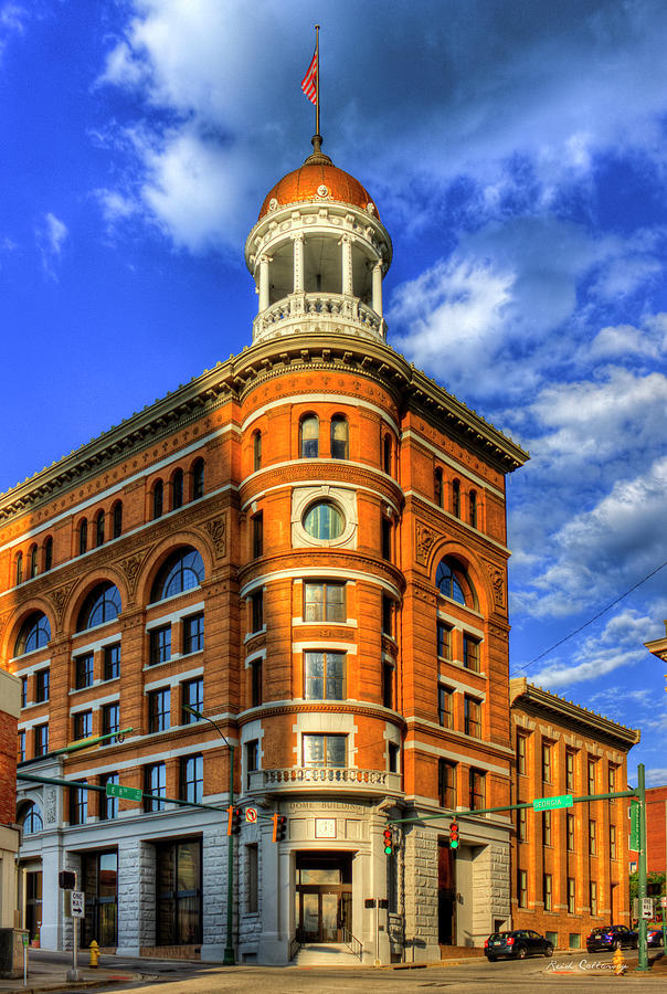 Chattanooga TN The Afternoon Glow The Dome Building Flatiron Architectural Art Photograph by Reid Callaway