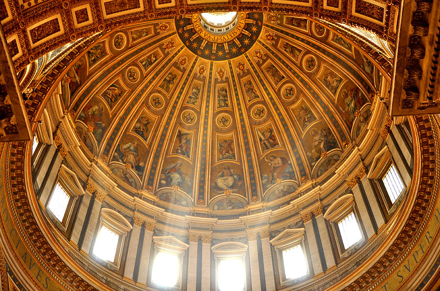 The Dome of St. Peters Cathedral Photograph by Andrew Dinh
