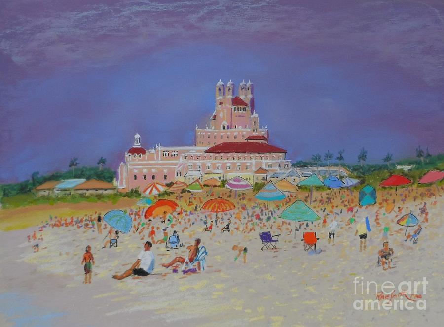 The Don CeSar,St.Petes Beach Pastel by Rae  Smith PAC