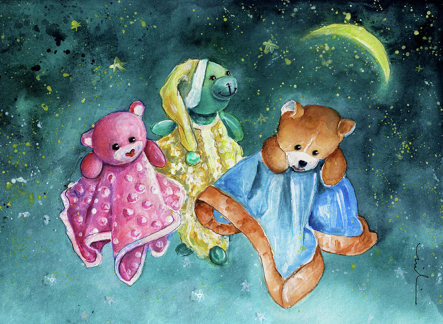 The Doo Doo Bears Painting by Miki De Goodaboom