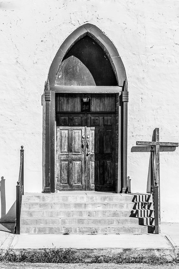 The Door and the Cross Photograph by SR Green