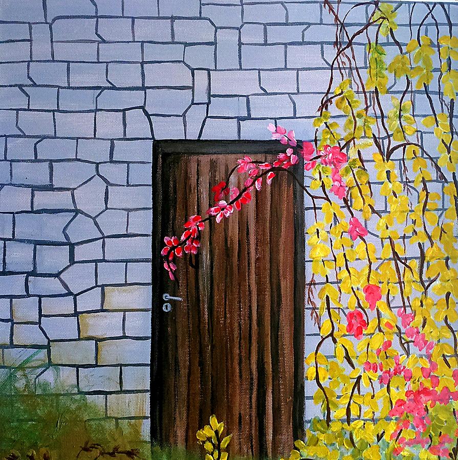 The door  Painting by Faashie Sha