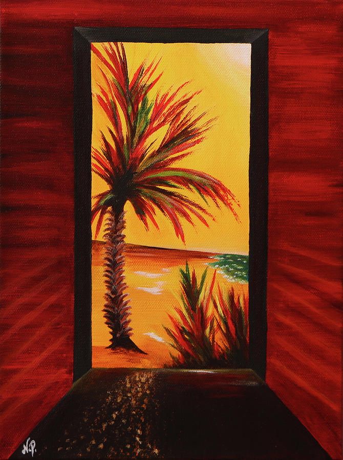 Fantasy Painting - The Doorway by Nicole Paquette Fantasy Painting - The Doorway by Nicole Paquette