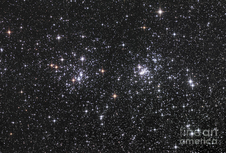 Space Photograph - The Double Cluster, Ngc 884 And Ngc 869 by Robert Gendler