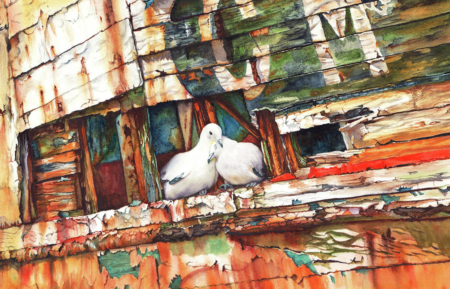 The Dove Boat Painting by Peter Williams