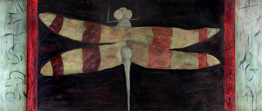 Dragonfly Painting - The Dragonfly by Ellen Beauregard