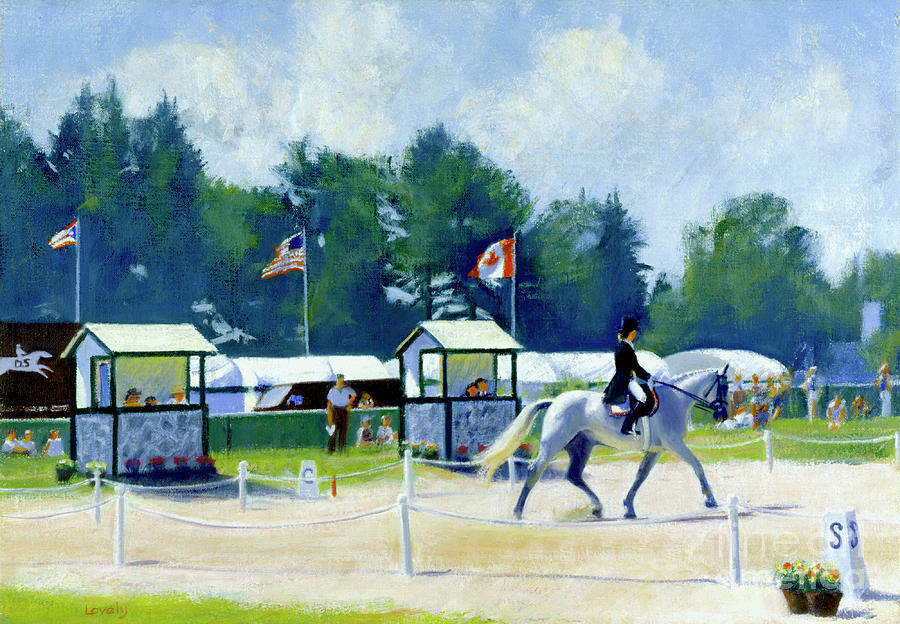 The Dressage Ride Painting by Candace Lovely