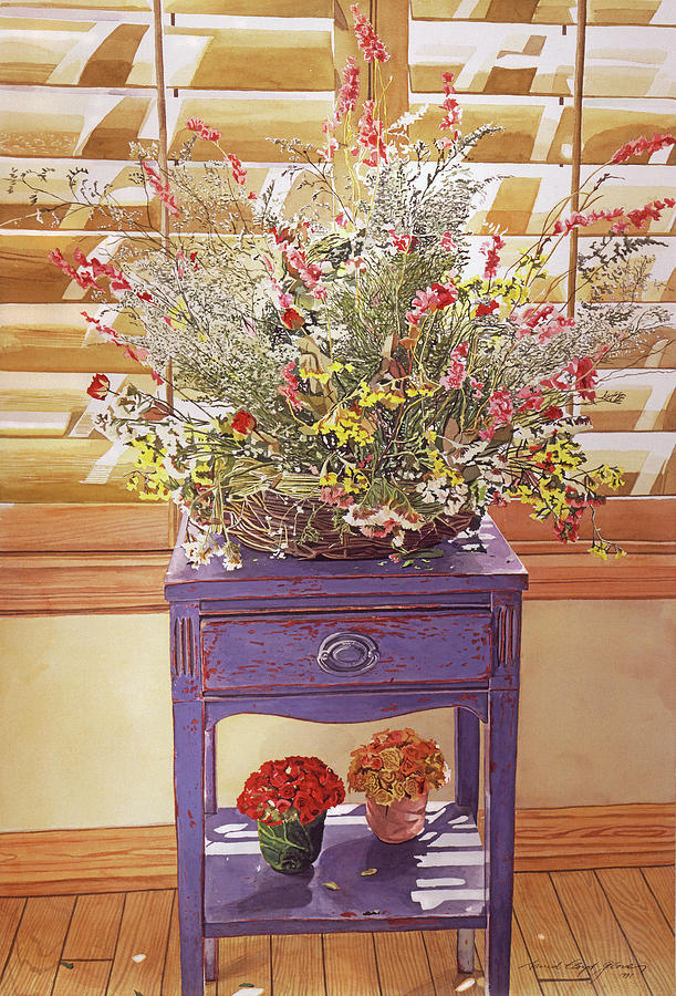 The Dried Basket Arrangement Painting
