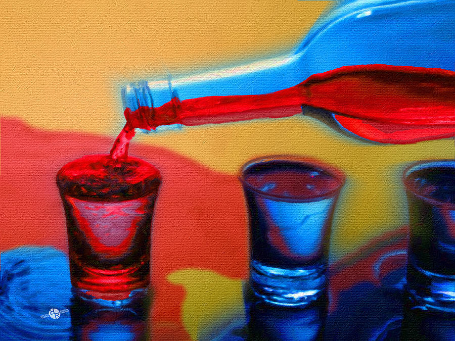 The Drink That Inspires You Ode To Addiction Painting by Tony Rubino