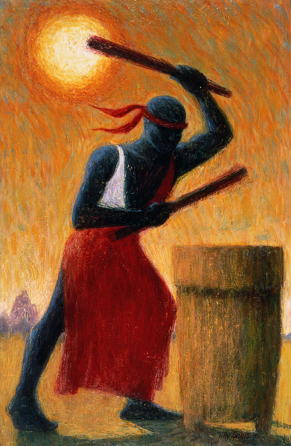 The Drummer Painting by Tilly Willis