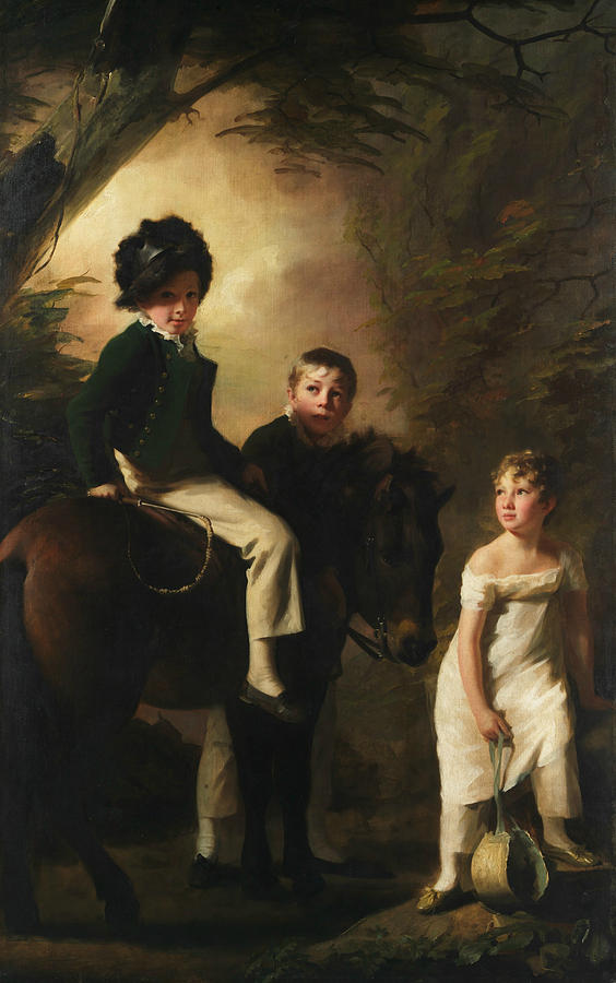 The Drummond Children Painting by Henry Raeburn