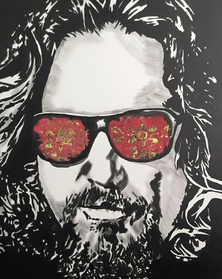 The Big Lebowski Painting - The Dude by Luke Glasscock
